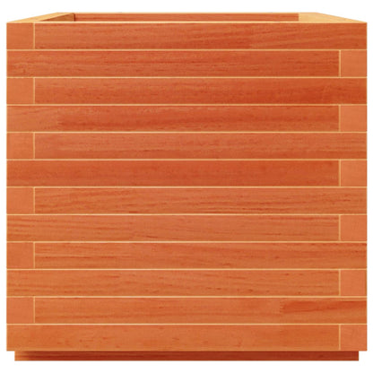 Fioriera Giardino Marrone Cera 50x50x49,5cm Legno Massello Pino