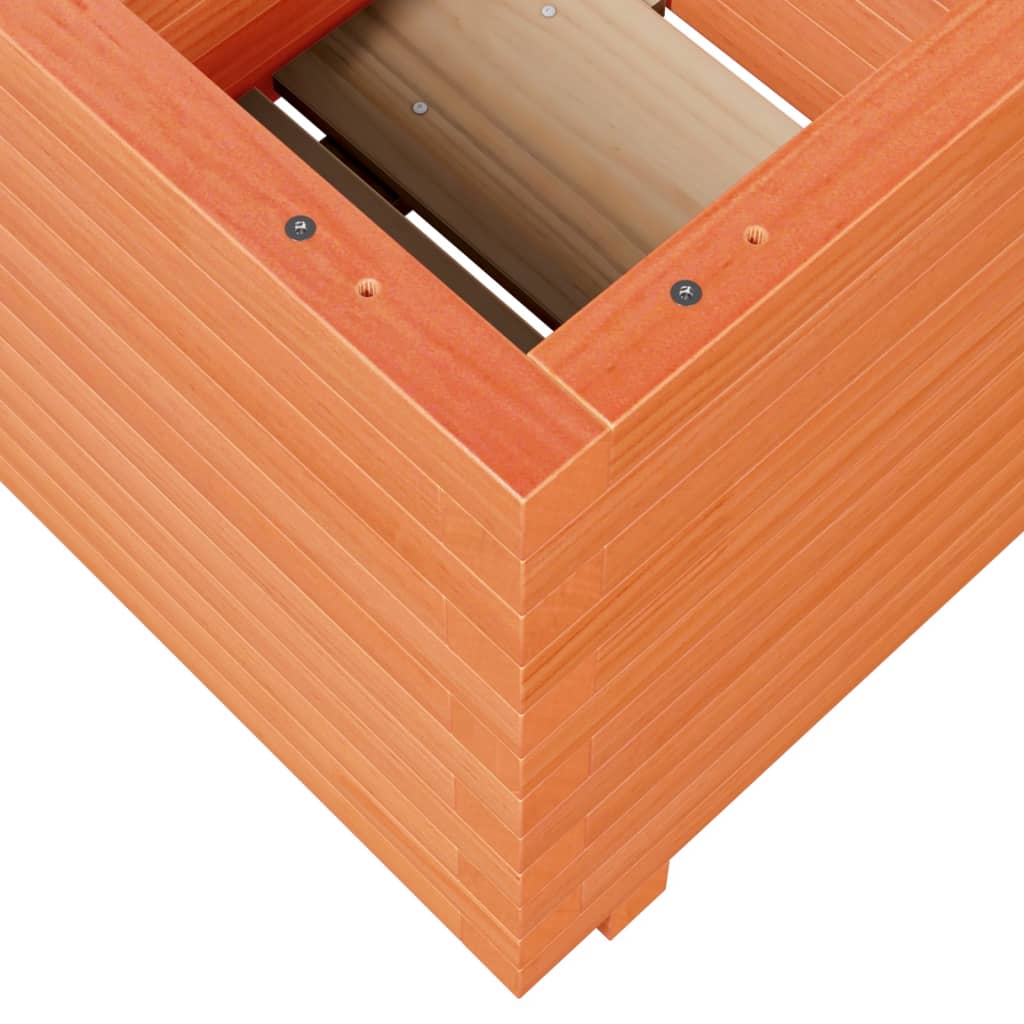 Fioriera Giardino Marrone Cera 50x50x49,5cm Legno Massello Pino | homemem39