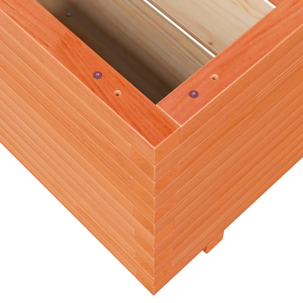 Fioriera Giardino Marrone Cera 60x60x49,5cm Legno Massello Pino | homemem39