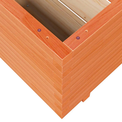 Fioriera Giardino Marrone Cera 60x60x49,5cm Legno Massello Pino | homemem39