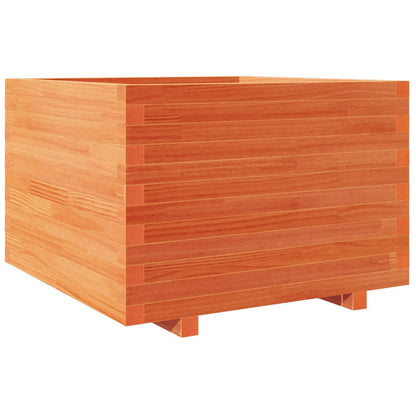 Fioriera Giardino Marrone Cera 70x70x49,5cm Legno Massello Pino | homemem39