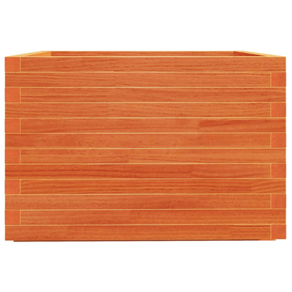 Fioriera Giardino Marrone Cera 70x70x49,5cm Legno Massello Pino | homemem39