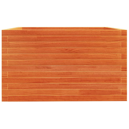 Fioriera Giardino Marrone Cera 80x80x49,5cm Legno Massello Pino | homemem39