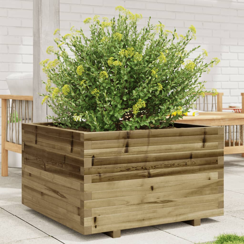 Fioriera da Giardino 80x80x49,5 cm in Legno di Pino Impregnato - homemem39