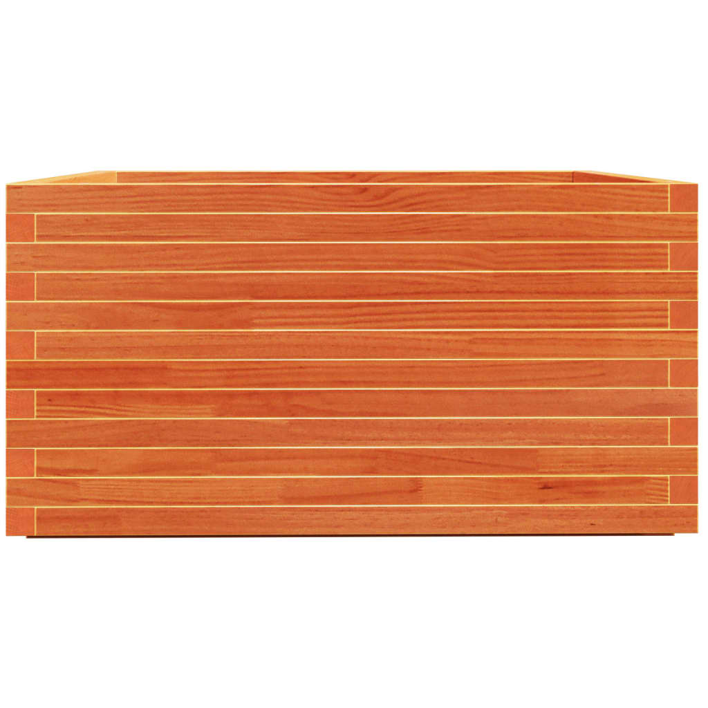 Fioriera Giardino Marrone Cera 90x90x49,5cm Legno Massello Pino | homemem39