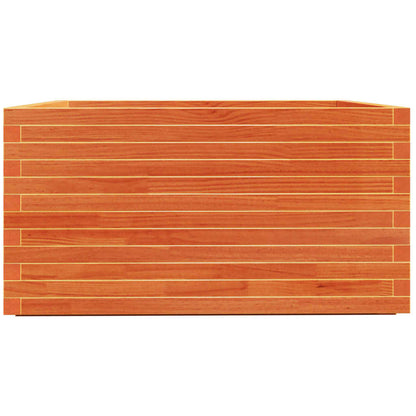 Fioriera Giardino Marrone Cera 90x90x49,5cm Legno Massello Pino | homemem39