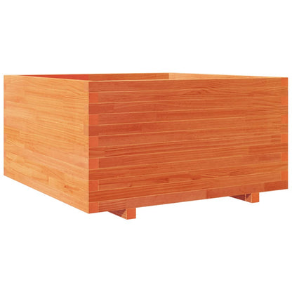 Fioriera Giardino Marrone Cera 90x90x49,5cm Legno Massello Pino | homemem39