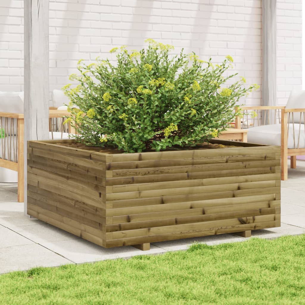 Fioriera da Giardino 110x110x49,5 cm Legno di Pino Impregnato - homemem39