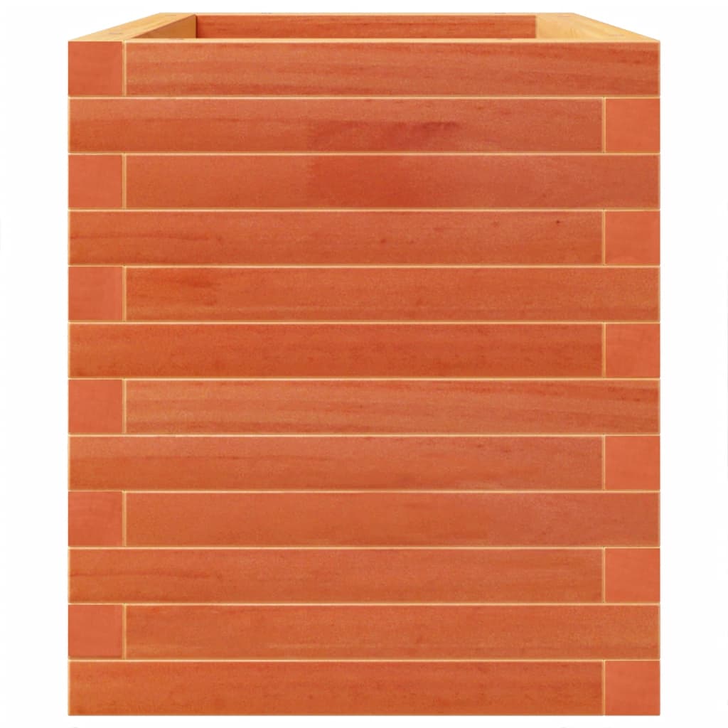 Fioriera Giardino Marrone Cera 70x40x49,5cm Legno Massello Pino