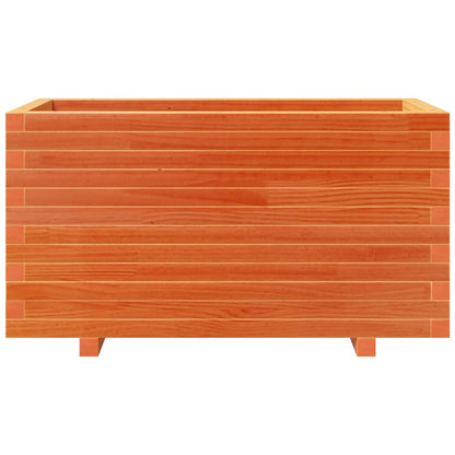 Fioriera Giardino Marrone Cera 90x40x49,5cm Legno Massello Pino | homemem39