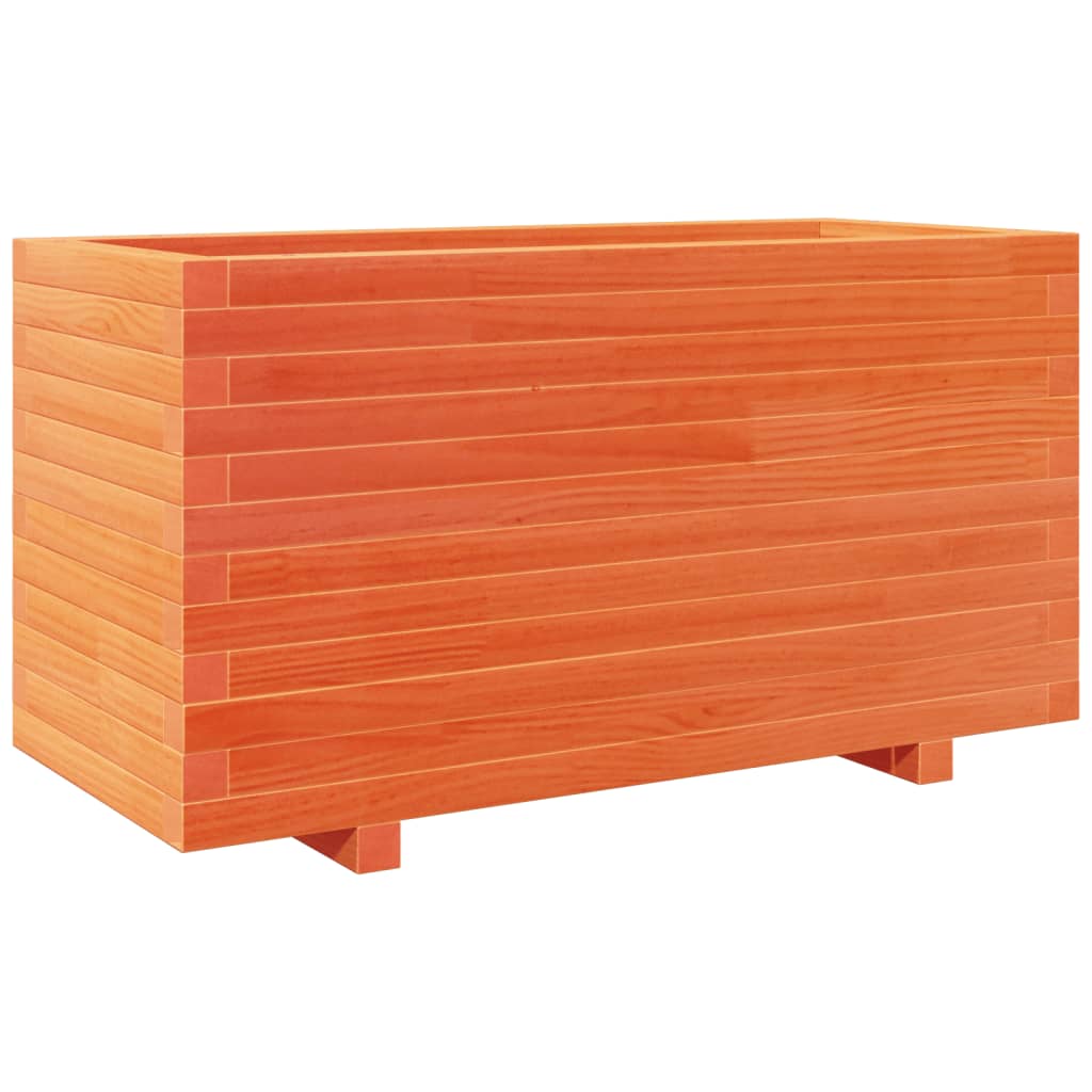 Fioriera Giardino Marrone Cera 90x40x49,5cm Legno Massello Pino | homemem39