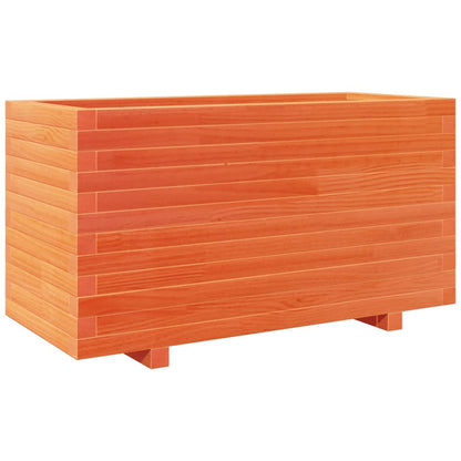 Fioriera Giardino Marrone Cera 90x40x49,5cm Legno Massello Pino | homemem39