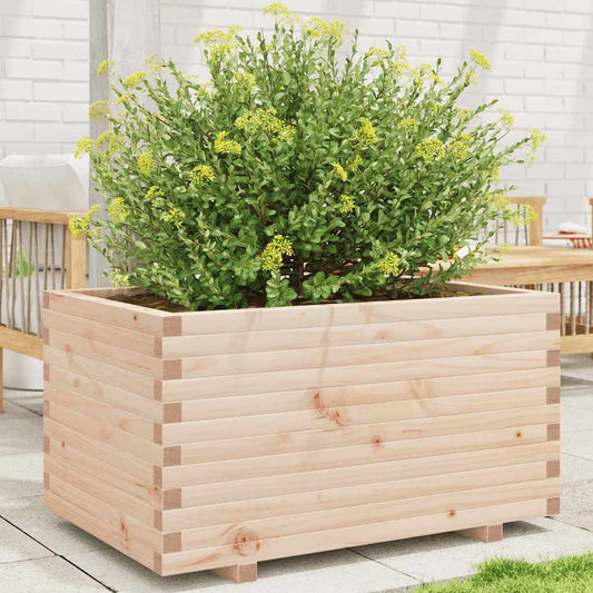 Fioriera da Giardino 90x60x49,5 cm in Legno Massello di Pino | homemem39