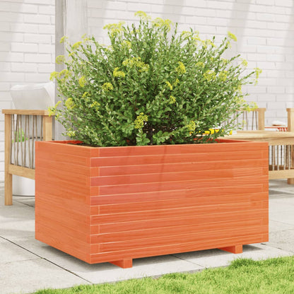 Fioriera Giardino Marrone Cera 90x60x49,5cm Legno Massello Pino | homemem39
