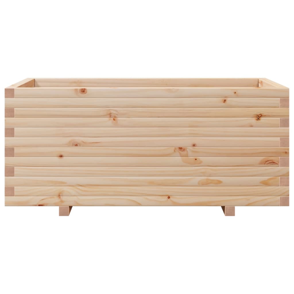 Fioriera da Giardino 110x60x49,5 cm in Legno Massello di Pino