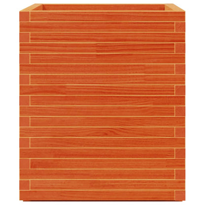 Fioriera Giardino Marrone Cera 60x60x72,5cm Legno Massello Pino | homemem39