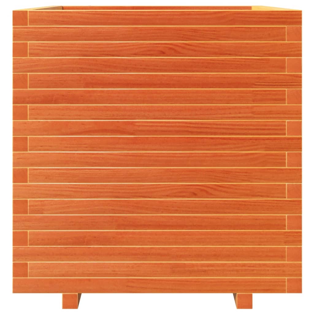 Fioriera Giardino Marrone Cera 70x70x72,5cm Legno Massello Pino - homemem39