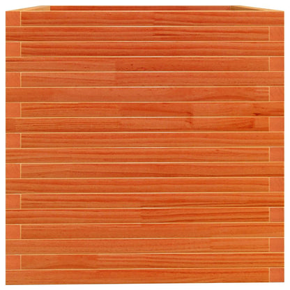 Fioriera Giardino Marrone Cera 70x70x72,5cm Legno Massello Pino