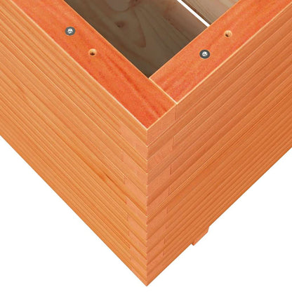 Fioriera Giardino Marrone Cera 70x70x72,5cm Legno Massello Pino