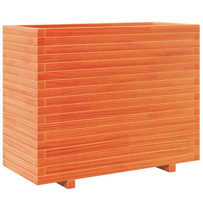 Fioriera Giardino Marrone Cera 90x40x72,5cm Legno Massello Pino - homemem39