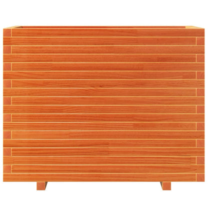 Fioriera Giardino Marrone Cera 90x40x72,5cm Legno Massello Pino - homemem39