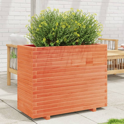 Fioriera Giardino Marrone Cera 90x40x72,5cm Legno Massello Pino | homemem39