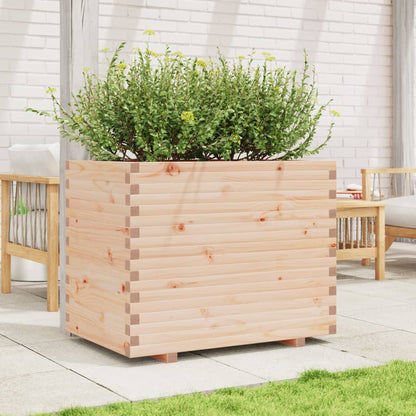 Fioriera da Giardino 90x60x72,5 cm in Legno Massello di Pino