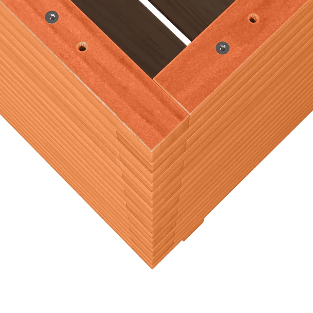 Fioriera Giardino Marrone Cera 50x50x72 cm Legno Massello Pino | homemem39
