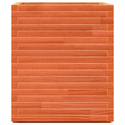 Fioriera Giardino Marrone Cera 60x60x72 cm Legno Massello Pino - homemem39