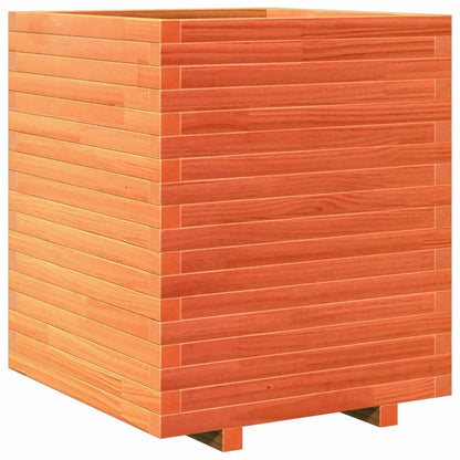 Fioriera Giardino Marrone Cera 60x60x72 cm Legno Massello Pino - homemem39