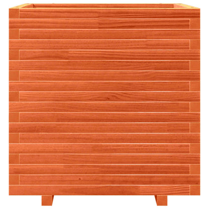 Fioriera Giardino Marrone Cera 70x70x72 cm Legno Massello Pino | homemem39