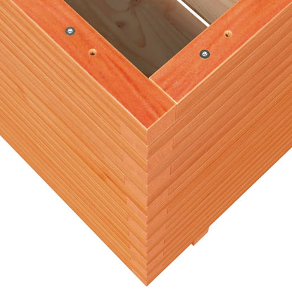 Fioriera Giardino Marrone Cera 70x70x72 cm Legno Massello Pino | homemem39