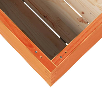 Fioriera Giardino Marrone Cera 80x80x72 cm Legno Massello Pino | homemem39