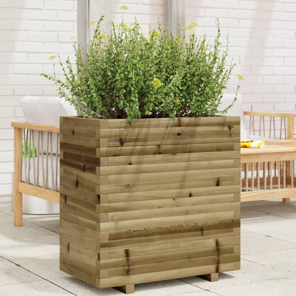 Fioriera da Giardino 70x40x72 cm in Legno di Pino Impregnato - homemem39