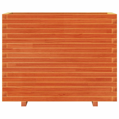 Fioriera Giardino Marrone Cera 90x40x72 cm Legno Massello Pino - homemem39