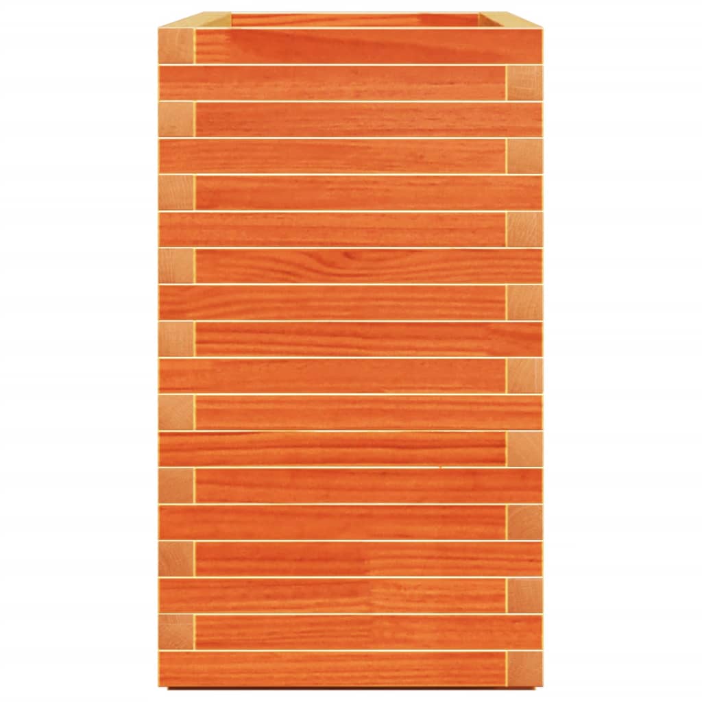 Fioriera Giardino Marrone Cera 90x40x72 cm Legno Massello Pino | homemem39