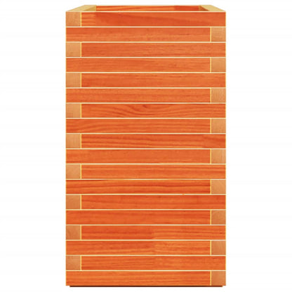 Fioriera Giardino Marrone Cera 90x40x72 cm Legno Massello Pino | homemem39