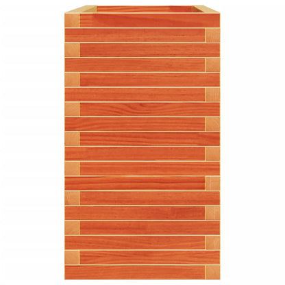 Fioriera Giardino Marrone Cera 110x40x72 cm Legno Massello Pino | homemem39