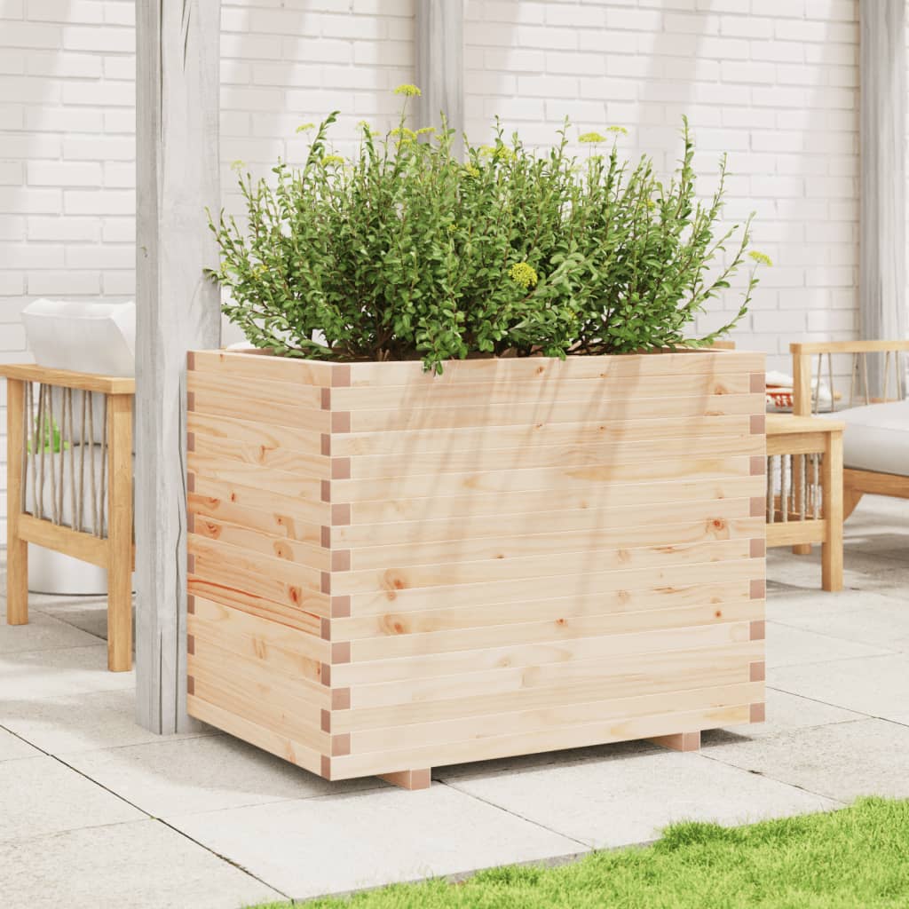 Fioriera da Giardino 90x60x72 cm in Legno Massello di Pino | homemem39