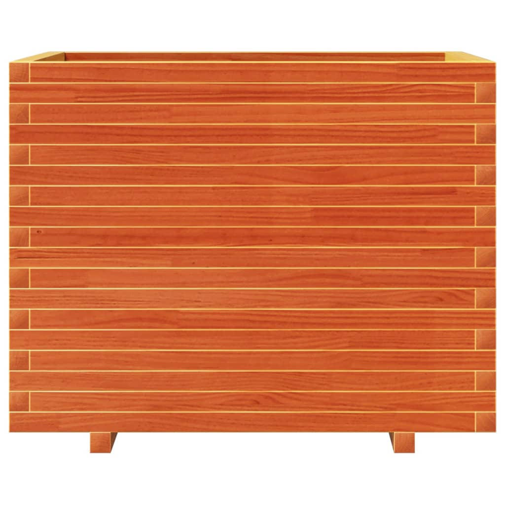 Fioriera Giardino Marrone Cera 90x60x72 cm Legno Massello Pino | homemem39