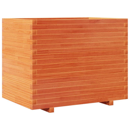 Fioriera Giardino Marrone Cera 90x60x72 cm Legno Massello Pino | homemem39