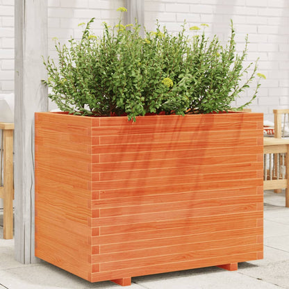 Fioriera Giardino Marrone Cera 90x60x72 cm Legno Massello Pino | homemem39