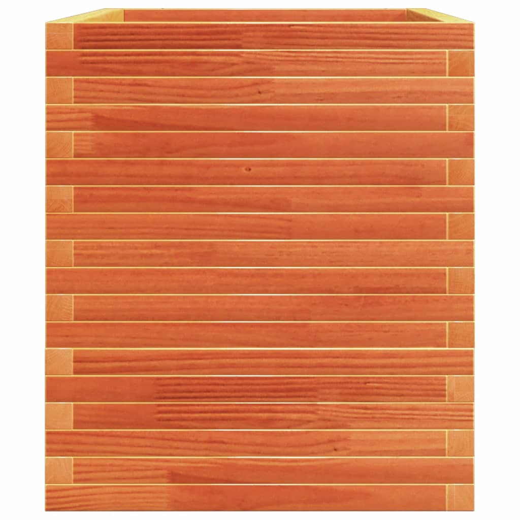 Fioriera Giardino Marrone Cera 110x60x72 cm Legno Massello Pino