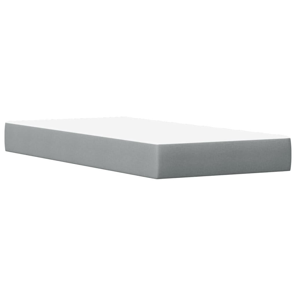 Letto con Materasso Marrone Cera 100x200cm Legno Massello Pino