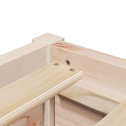 Letto con Materasso 90x200 cm in Legno Massello di Pino - homemem39