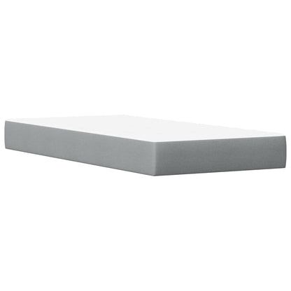 Letto con Materasso Bianco 90x200 cm in Legno Massello di Pino