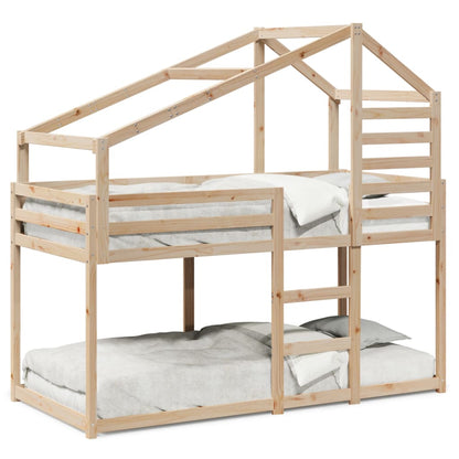 Letto a Castello senza Materasso 90x200cm Massello Pino | homemem39