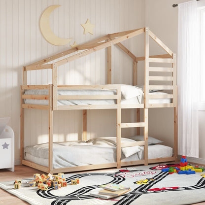 Letto a Castello senza Materasso 90x200cm Massello Pino | homemem39