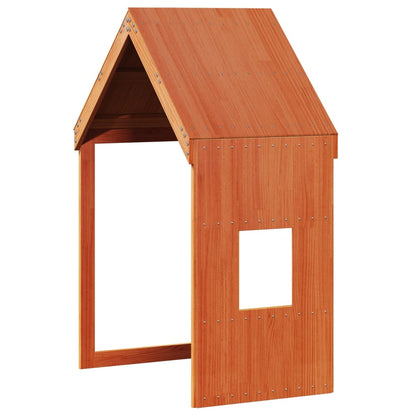 Letto a Castello con Tetto Cera 90x200 cm Legno Massello Pino | homemem39