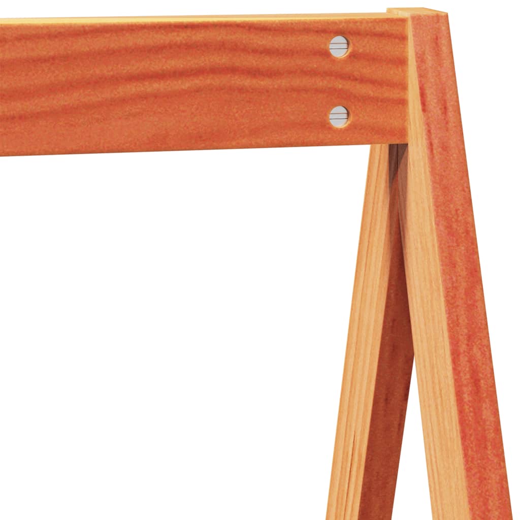 Letto a Soppalco con Tetto Marrone Cera 90x200 cm Legno di Pino - homemem39